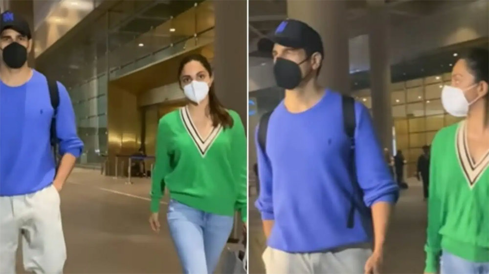 kiara advani,sidharth malhotra,mumbai airport  విడిపోయారన్నారు, జంటగా తిరుగుతున్నారు 