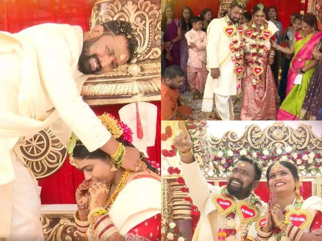 kiraak rp marriage wedding photos  చప్పుడు లేకుండా కిర్రాక్ ఆర్పీ పెళ్లి