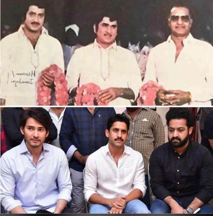 krishna,anr-ntr,mahesh,naga chaitanya,  లెజెండ్స్ స్టయిల్లో మహేష్-చైతు-తారక్ 