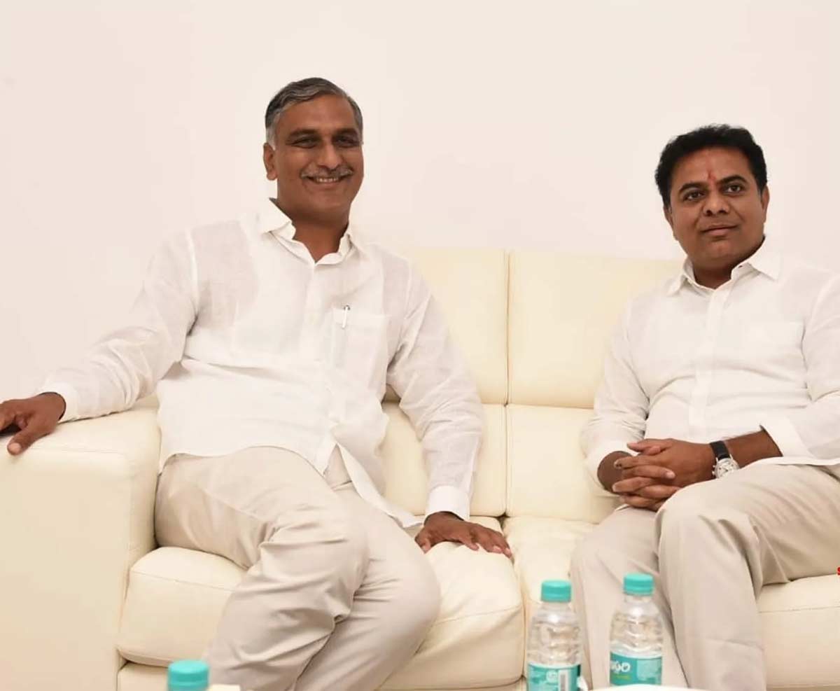 ktr,harish rao  కాంగ్రెస్‌పై బావాబావమరుదుల వార్.. మిస్ ఫైర్