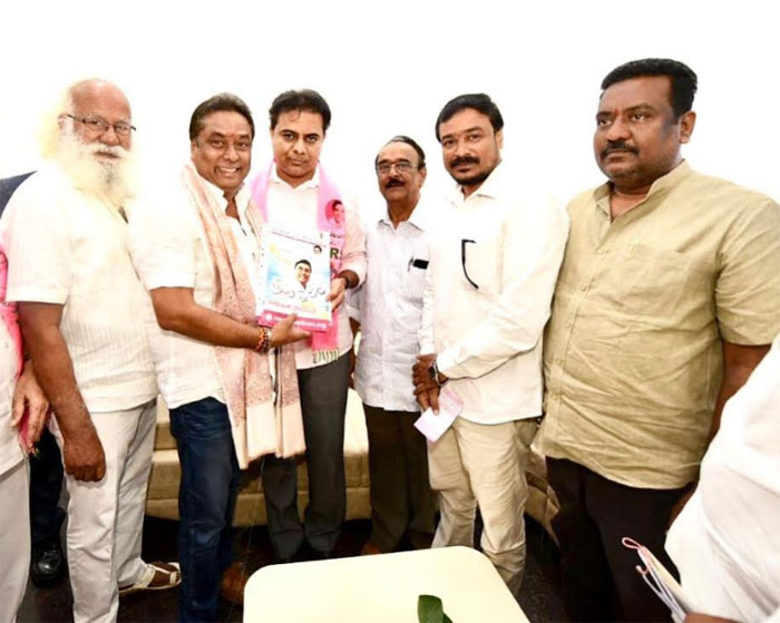 ktr,supports,kadambari kiran,manam saitham  కేటీఆర్‌ను కలిసిన ‘మనం సైతం’ టీమ్