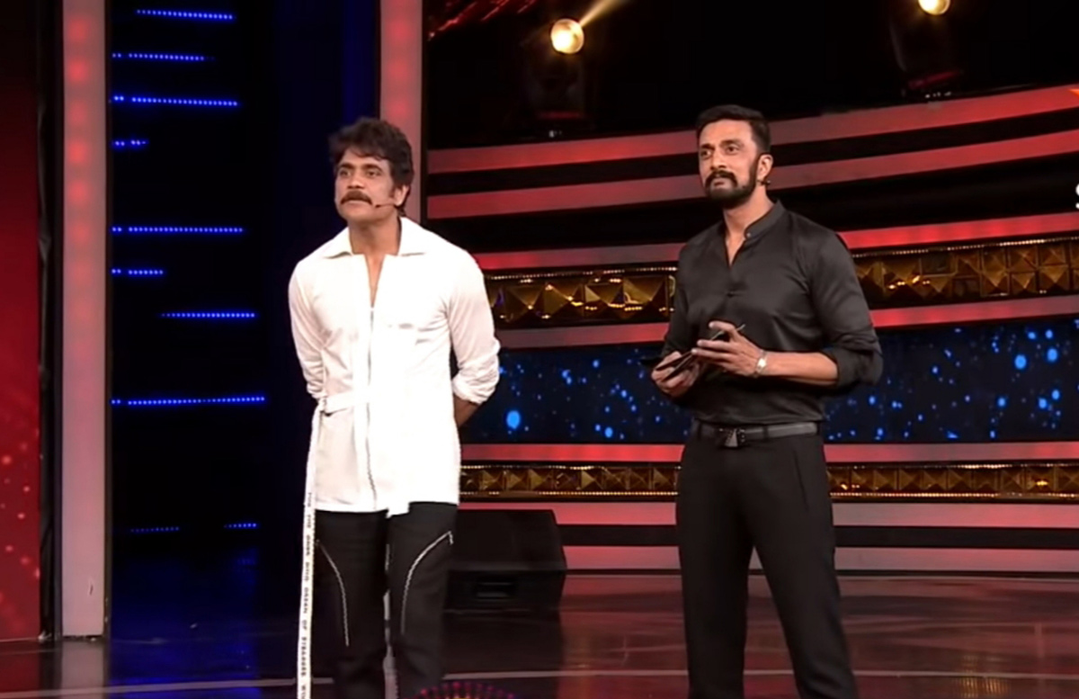 nagarjuna,bigg boss 4,kiccha sudeep,bigg boss guest  బిగ్ బాస్ కంటెస్టెంట్స్ తో విసిగిపోయిన నాగ్!