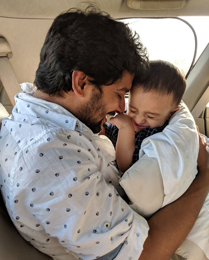 nani,nani son arjun  నానికి జున్నుగాడు అంటే ఎంతిష్టమో చూడండి..!