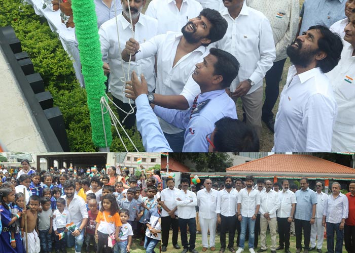 natural star nani,national flag,pandragust,tollywood  మొదటిసారి జాతీయ జెండా ఆవిష్కరించిన ‘నాని’