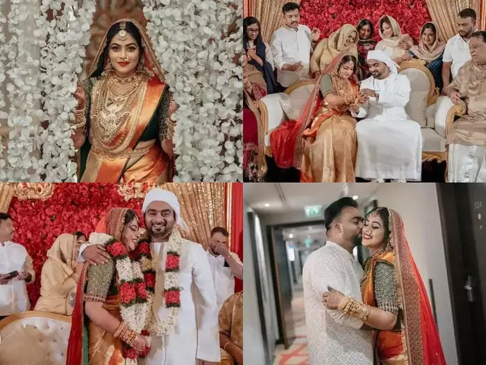 poorna,poorna wedding photos  ఫైనల్లీ పెళ్లి ఫొటోస్ ని బయటపెట్టిన పూర్ణ 