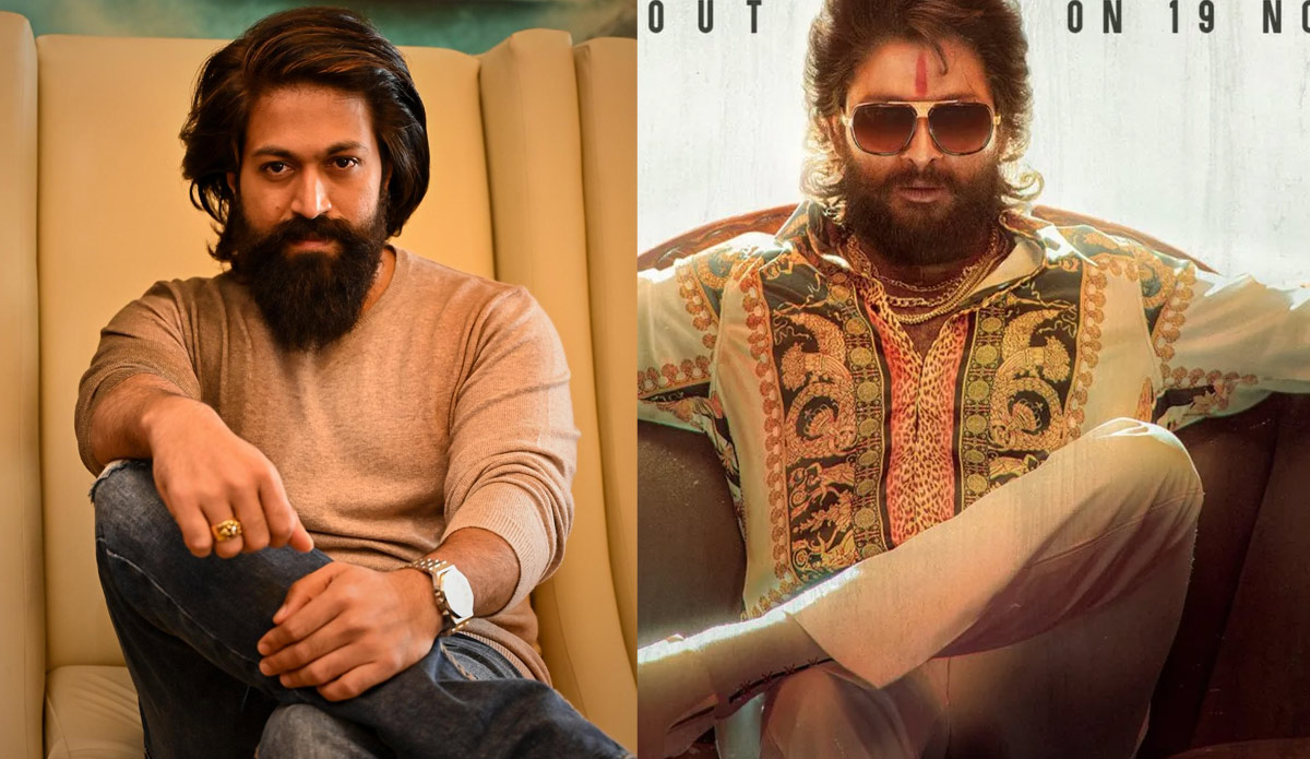 allu arjun,allu arjun tweet,kgf 2 hit,yash,prashanth neel,pushpa raj  పుష్ప రాజ్ ట్వీట్-రాఖీ భాయ్ రిప్లై 