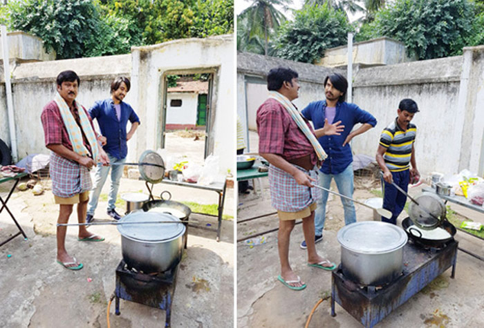 rajendra prasad,rajugadu movie,cooking,raj tarun  వైరల్ అవుతున్న హాస్యకిరీటి వంట చేస్తున్నపిక్! 