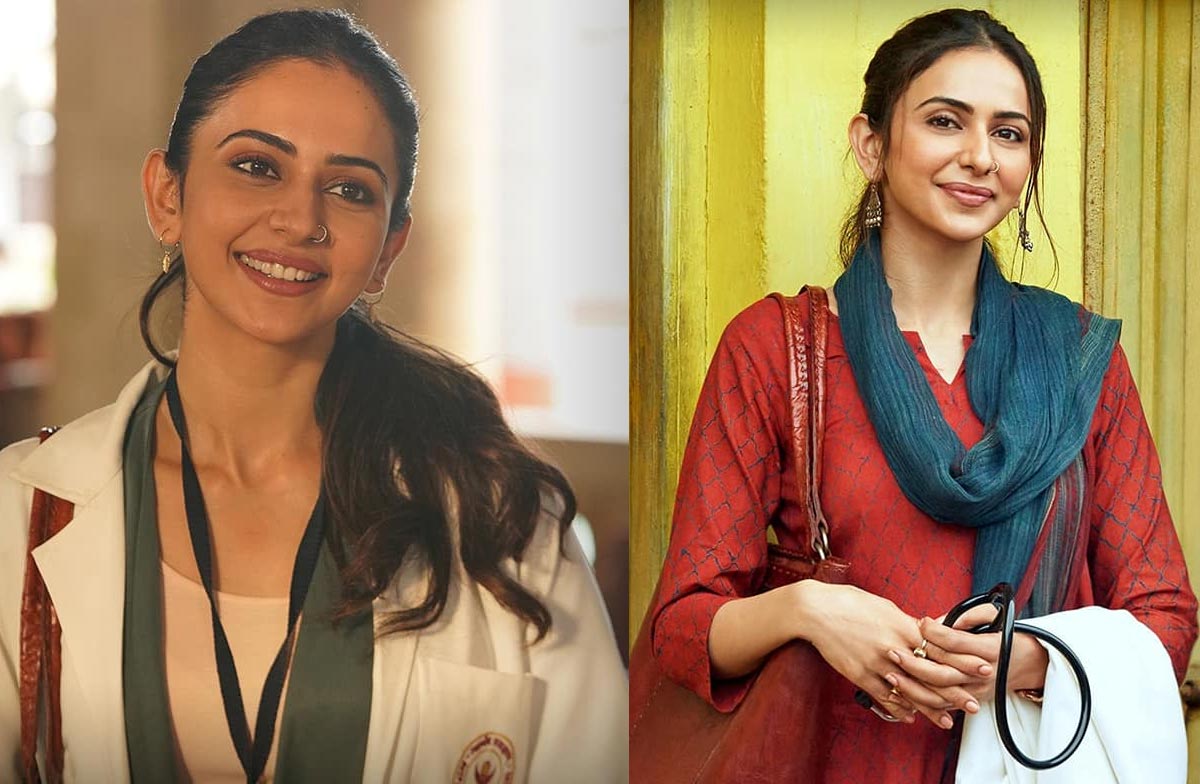 rakul preet,dr fatima,doctor g movie,rakul preet singh,rakul preet as dr fatima  డాక్టర్ జి గా రకుల్ లుక్ 