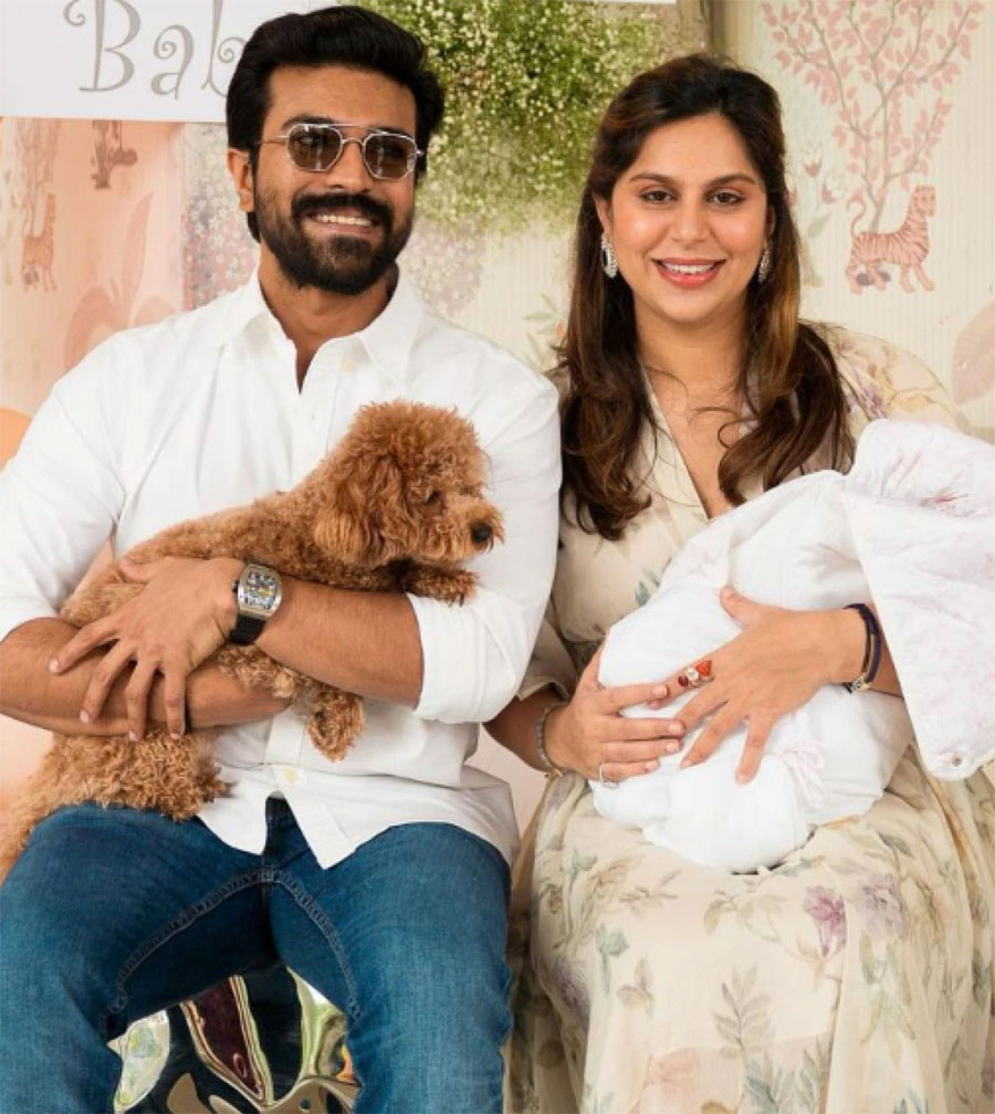 ram charan,upasana  మెగా మనవరాలి బారసాల