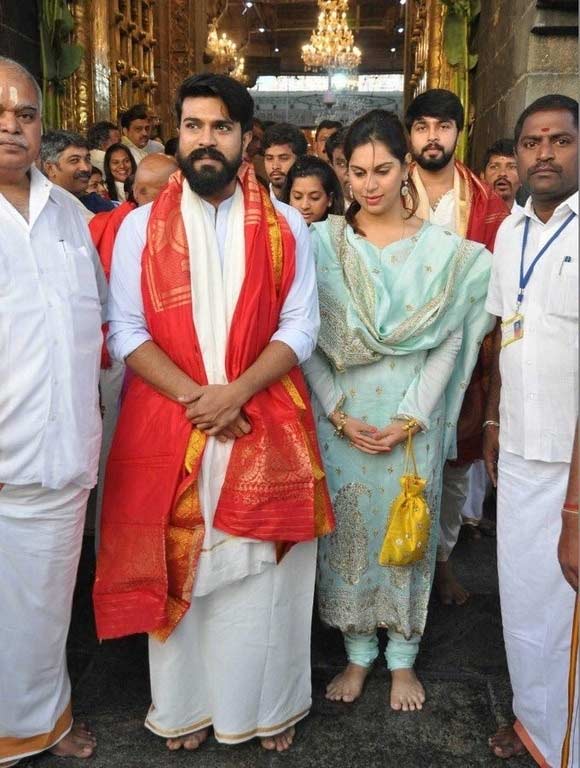 ram charan  తిరుపతికి రామ్ చరణ్ ఫ్యామిలీ