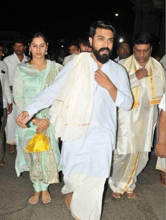 ram charan  తిరుపతికి రామ్ చరణ్ ఫ్యామిలీ