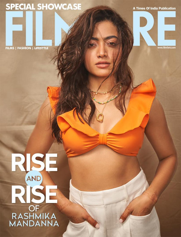 rashmika,filmfare,filmfare magazine,rashmika mandanna,krashmika  ఫిలిం ఫేర్ పై రష్మిక అందాలు