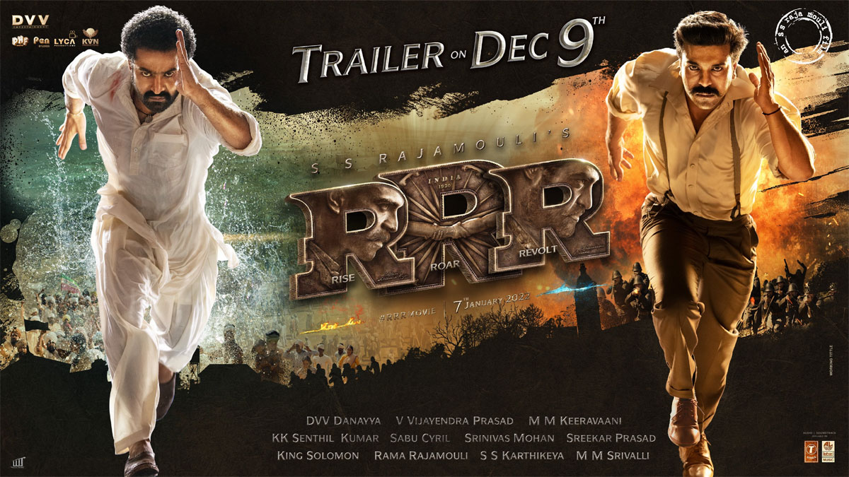 rrr,rrr trailer,ntr,ram charan,rrr increases expectations,rajamouli,rrr trailer review,rrr trailer launch  ఆర్.ఆర్.ఆర్ ట్రైలర్ కి కొత్త డేట్ 