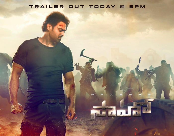 prabhas,saaho,trailer,released,good response  ‘సాహో’ ట్రైలర్: ట్రైలర్‌తోనే ఓ రేంజ్ వచ్చేసింది!