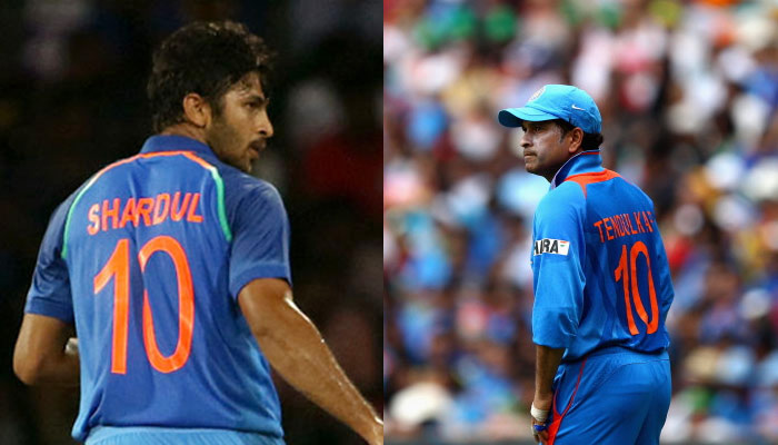 sachin tendulkar,shardul thakur,srilanka match,jersy no 10  అభిమానం ఉండవచ్చు గానీ.. మరీ ఇలానా? 