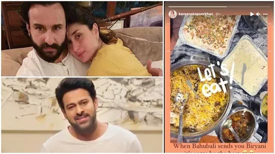 prabhas,baahubali meal,surprises,saif ali khan,kareena kapoor  ప్రభాస్ మరోసారి సర్ప్రైజ్ చేసాడు