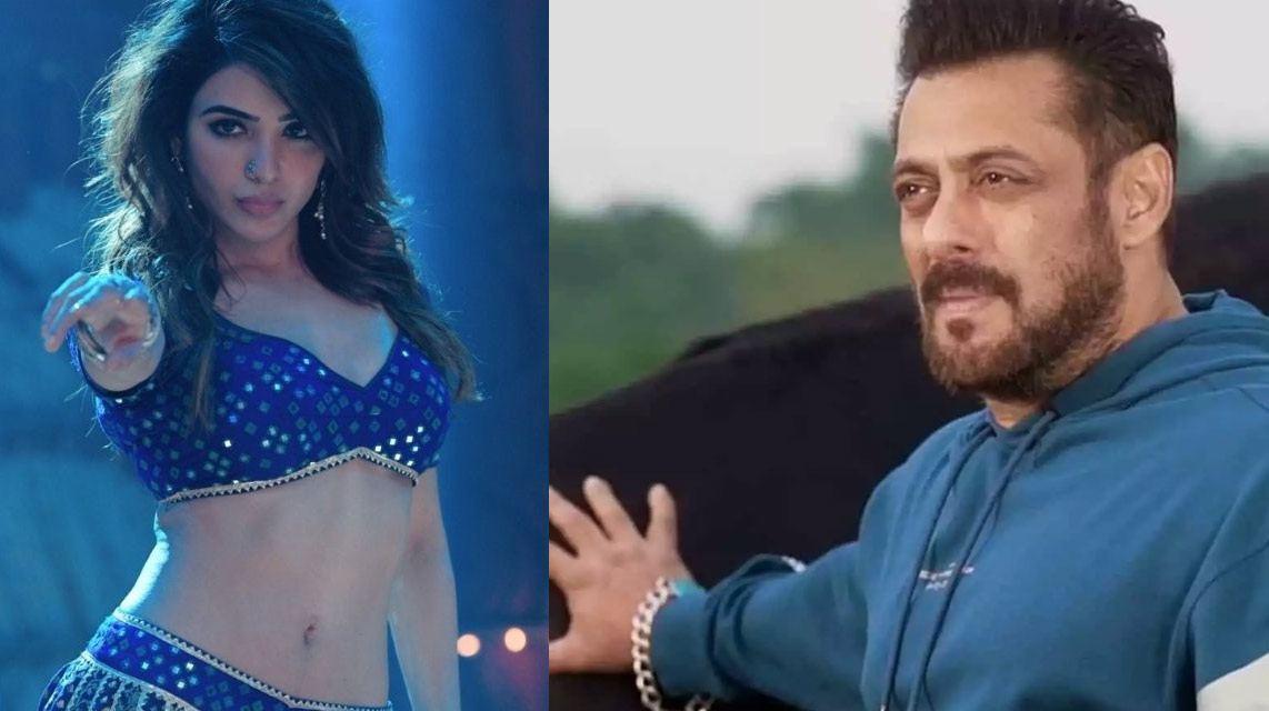 salman khan,pushpa song oo antava,samantha ruth prabhu reacts  ఊ అంటావా.. సాంగ్ ని హమ్ చేసిన సల్మాన్ 