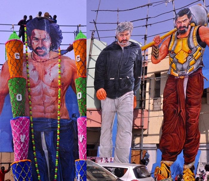 prabhas,ss rajamouli,baahubali2,rajamouli cutout,young rebel star prabhas  ప్రభాస్ కంటే ఎక్కువ పేరు వచ్చేసింది!