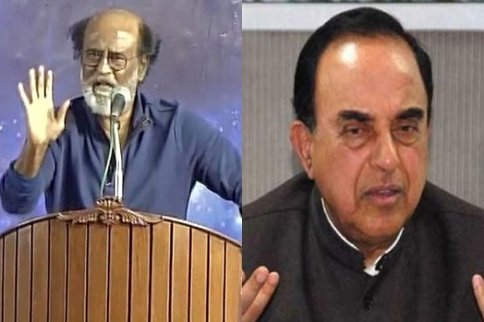 subramanian swamy,rajinikanth,illiterate,thalaiva,politics,political entry  స్వామీ.. రజినీపై వెటకారమా..? 