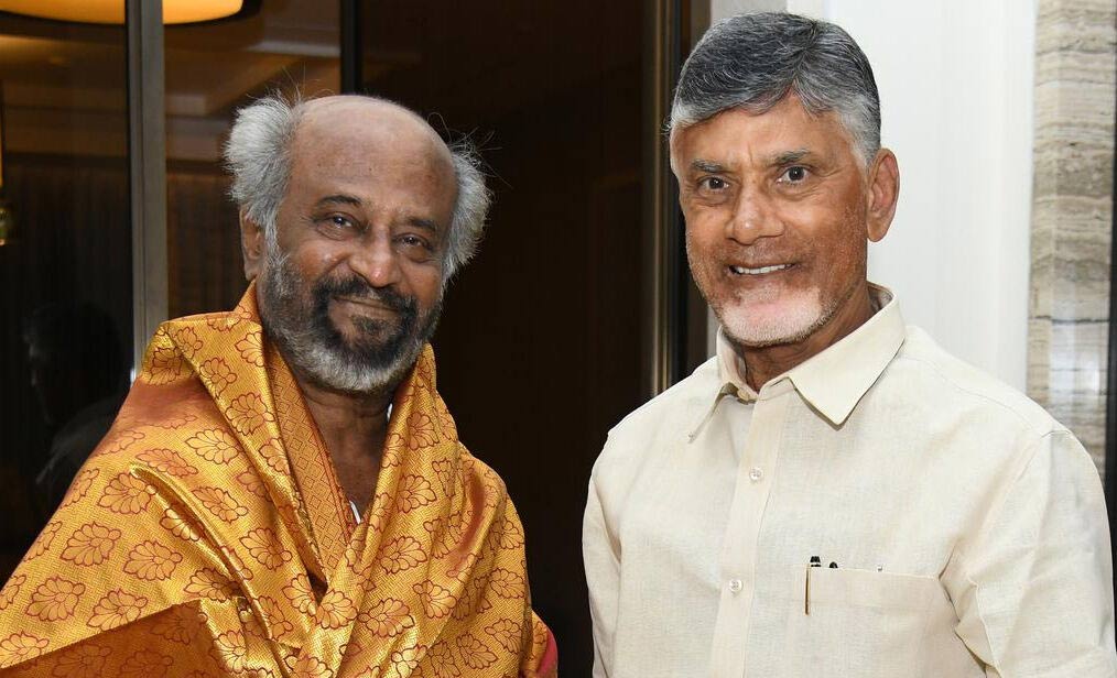 rajinikanth  చంద్రబాబు దగ్గరకి సూపర్ స్టార్ ?