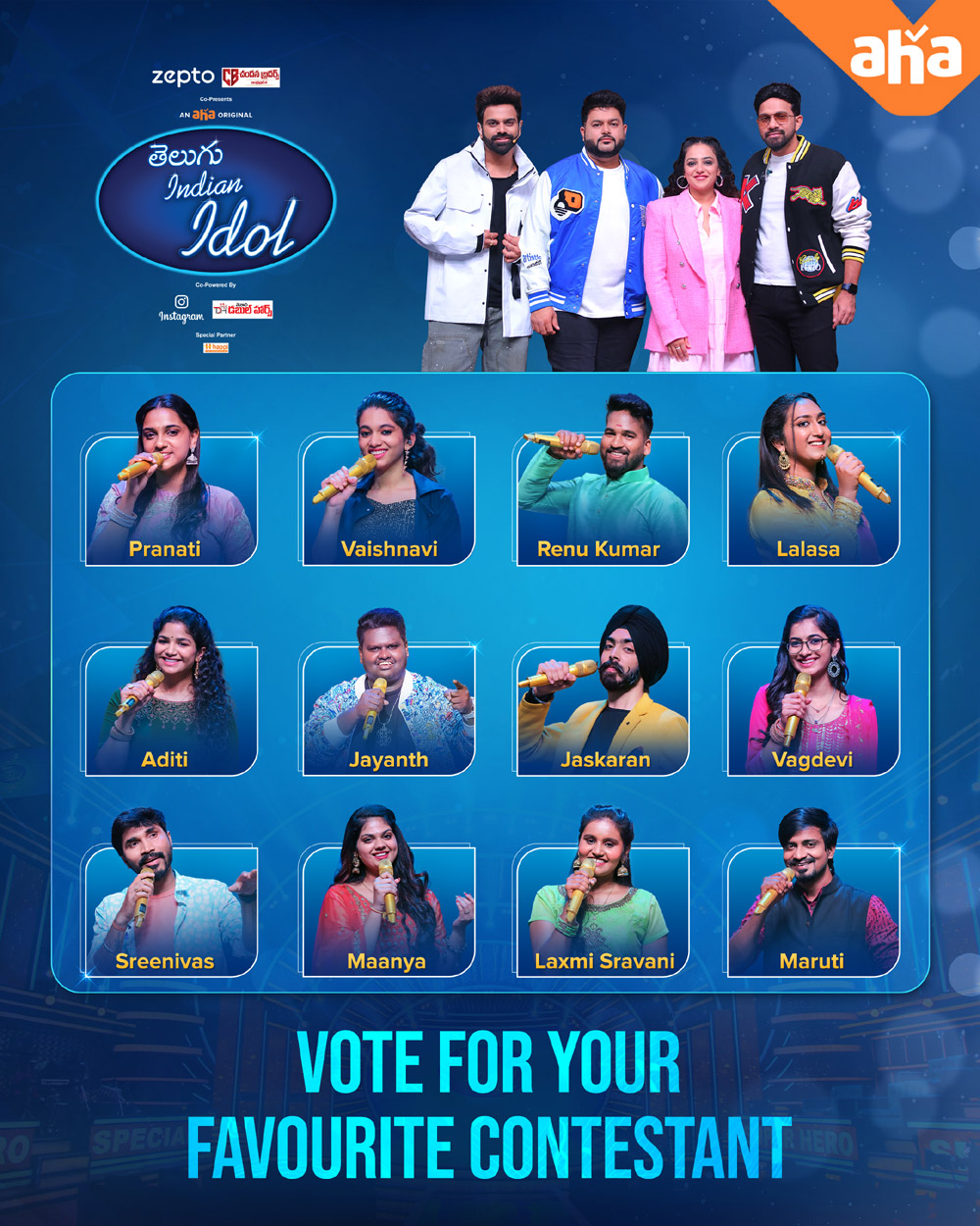 indian idol,aha,unstoppable,bheemlanayak,most eligible bachelor,audience vote  వ‌ర‌ల్డ్ బిగ్గెస్ట్ స్టేజ్ తెలుగు ఇండియన్ ఐడల్