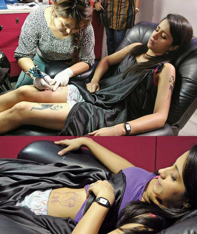 trisha,tattoo,trisha tattoo in hot place  trisha, tattoo, trisha tattoo in hot place