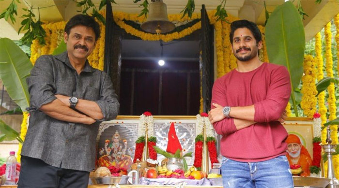 venkatesh,naga chaitanya,venky mama movie,latest update,bobby  మామా-అల్లుళ్ల సినిమా అప్‌డేట్ వచ్చింది..! 