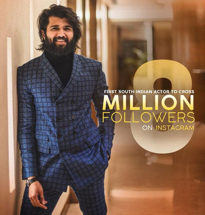 vijay deverakonda,first south indian actor,achieve,instagram,rowdy star  ‘ఇన్‌స్టా‌గ్రమ్’: విజయ్ అకౌంట్‌లో రికార్డ్!