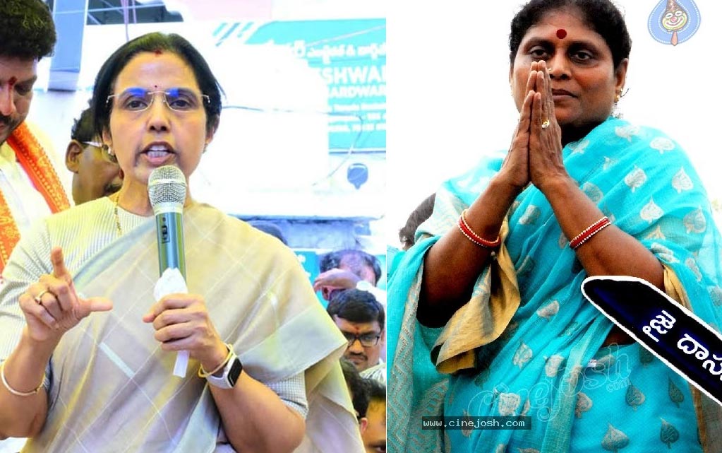 vijayamma vs bhuvaneshwari  విజయమ్మ Vs భువనేశ్వరి..