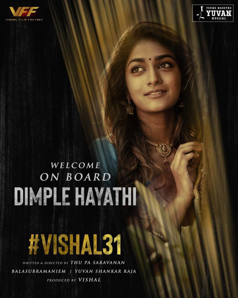 vishal 31 movie,vishal,vishal 31 movie opening,heroine,dimpul  హీరోయిన్ కి వెల్ కం చెప్పిన విశాల్ 